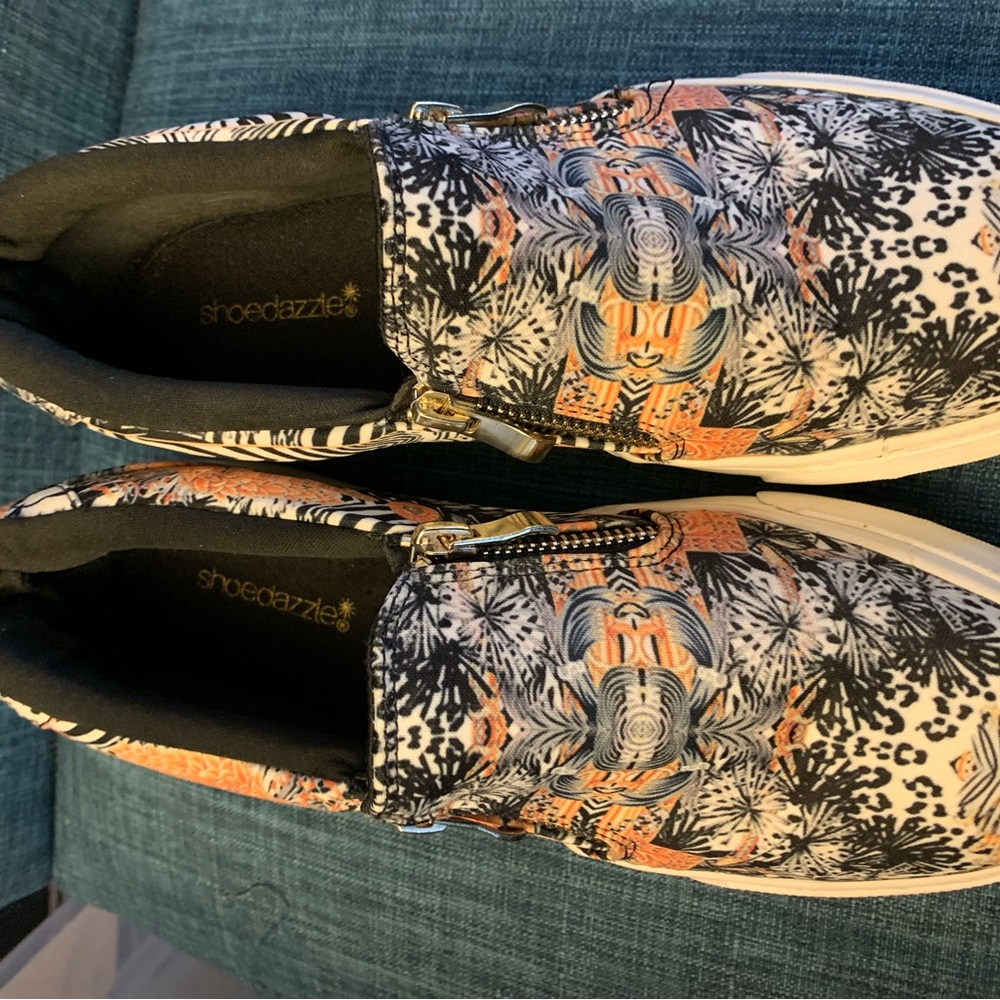 Shoe Dazzle Multicolor Patterned Flats - Picture 7 of 8